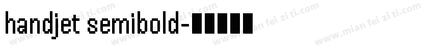handjet semibold字体转换